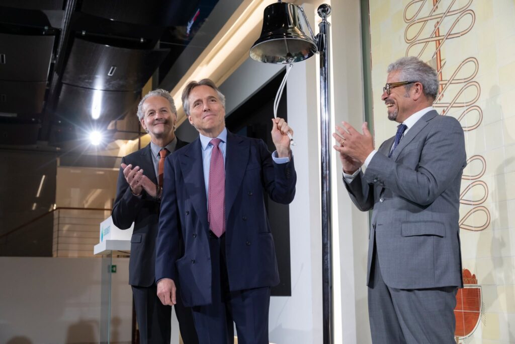Officina Stellare, Ring the Bell Ceremony at Borsa Italiana